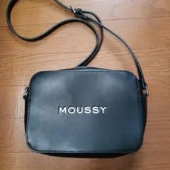 MOUSSY ブラック ショルダーバッグ