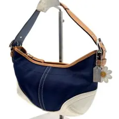 COACH ソーホー ハーフムーン ハンドバッグ ワンショルダー 肩掛け 花