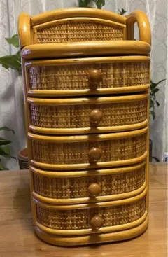 ラタン　小引き出し　ジュエリーケース　小物入れ