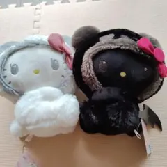 パンダ　ハローキティ こあくま×BIGぬいぐるみ 2体セット
