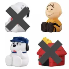 PEANUTS　ライト　マスコット　全4種　ガチャ　フィギュア　スヌーピー