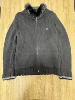 公*o様 バーバリーブラックレーベル ノバチェック ホース刺繍 ラビットファー