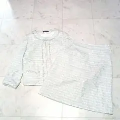 NEWYORKER ニューヨーカー スカートスーツ セットアップ ツイード