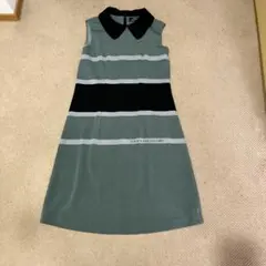 T M COLLECTION ノースリーブワンピース 襟付き