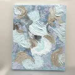 No.20 抽象画　テクスチャーアート　アクリル