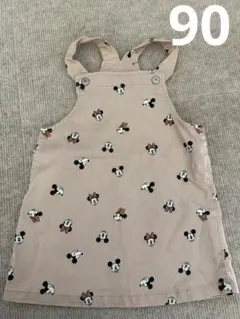 Ｈ&M ディズニー ミニーちゃん サロペットスカート 90
