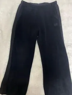 【冬物処分】UNIQLO NEEDLES フリースワイドパンツ　ブラック　L