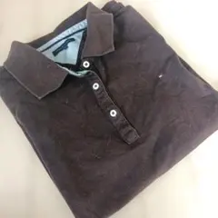 TOMMY HILFIGER トミーヒルフィガー ポロシャツ 茶色　XL