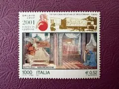 聖母マリア様　イタリアの切手 6800【消印有：海外切手(イタリア)】1978年 聖母子 絵画 クリスマス