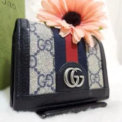 ✨美品　付属品完備✨グッチ　 二つ折り　シェリーライン　マーモント　オフディア