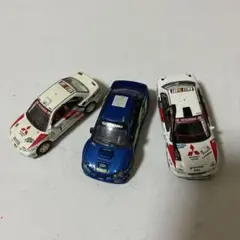 ラリーアート ミニカー 3台セット　スバル　三菱のサムネイル