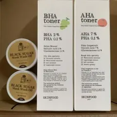 AHA BHAトナー 新品 化粧水 ブラックシュガーマスクセットのサムネイル