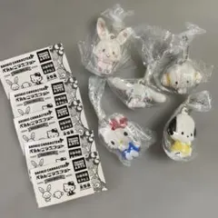 サンリオ　ぺたんこマスコット　5個セット