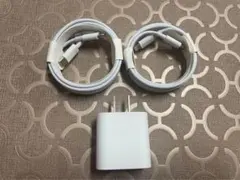 急速充電器☆Type-Cケーブル2m 2本+20W急速充電器1個☆即購入ok d