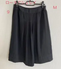 ローラアシュレイ　LAURA ASHLEY   スカート　ひざ丈9号　Ｍ　黒