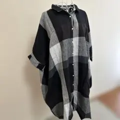 08Mab チェックシャツチュニックのサムネイル