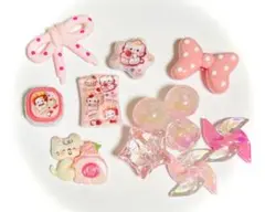 ピンク⭐︎猫⭐︎いちご⭐︎ビーズストラップ⭐︎