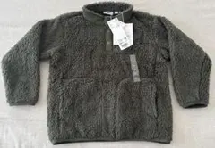 【新品タグ付】ユニクロホワイトマウンテニアリングフリースプルオーバーカーキ120