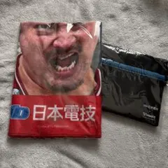 本日発送！！缶バッジ3種付き　千葉ジェッツ　岳タウォール＆サコッシュ　タオル 本日発送！！缶バッジ3種付き 千葉ジェッツ 岳タウォール＆サコッシュ