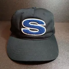 Stussy 刺繍Sロゴ 黒キャップ