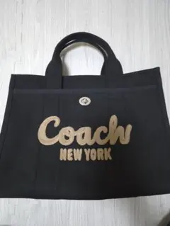 COACH キャンバス トートバッグ ブラックのサムネイル