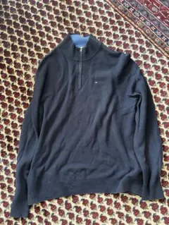 00's TOMMYHILFIGER ハーフジップニット　ネイビー