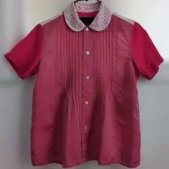 tricot COMME des GARCONS 丸襟 半袖シャツ　自宅で洗える