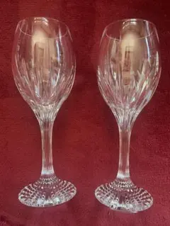 Baccarat ワイングラス !! 2客セット! クリスタル!!