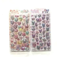 うるちゅるポップシール キティ マイメロ リトルツインスターズ キキララ クロミ