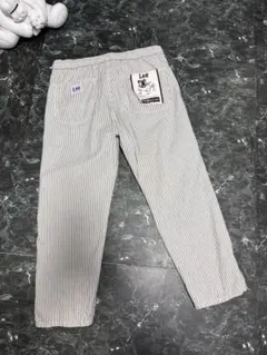 Lee ベイカー イージー クロップドストライプパンツ XL リー ヒッコリー