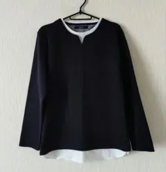 Confirm（コンファーム）フェイクレイヤードキーネックトップス