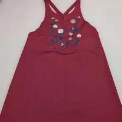 Sybilla シビラ エプロン 花柄刺繍 ボルドーのサムネイル