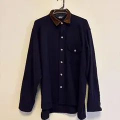 Woolrich ウールリッチ シャツジャケット エルボーパッチ ネイビー