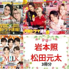 岩本照 松田元太 4月号 月刊TVガイド ザテレビジョン TVfan ②