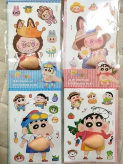 クレヨンしんちゃんストレス解消グッズ デコメシール 4枚セット