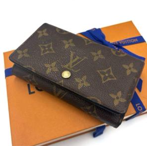 【美品】ルイヴィトン☆ポルトモネビエ・トレゾール モノグラム L字ファスナー