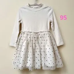 Babygap　ドット柄チュール切り替えワンピース 95cm2歳