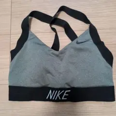 NIKE DRI-FIT スポーツブラ M グレー/ブラック