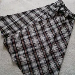 OPAQUE.CLIP オペークドットクリップ チェック柄ロングフレアスカート