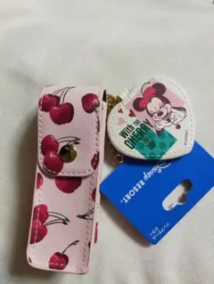 ディズニーリゾート ミニー リップケース・ミラー さくらんぼ チェリー