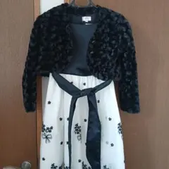 発表会等用ドレス　ファーボレロ付き　140cm