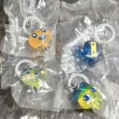 たまこっち　めじるしアクセサリー 3 ガチャガチャ4点セット