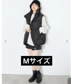 「処分前」INGNIエコダウンベストブラック Mサイズ