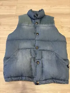 BAYFLOW デニム風ダウンベスト