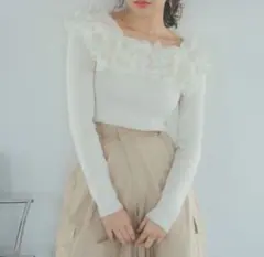 snidel プリーツドッキングプルオーバー