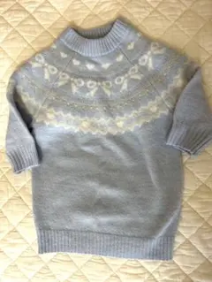 GAP ライトブルー ノルディック柄 セーター 12-18ヶ月