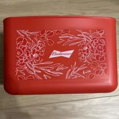 Budweiser 花柄 赤 収納ボックスのサムネイル
