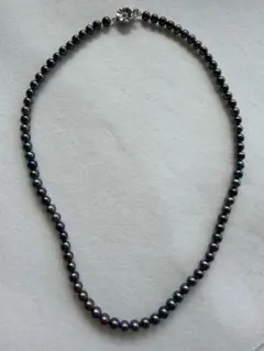 黒色系真珠 ネックレス 約45cm