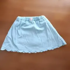 水色スカラップスカート　120　シュラルー　 女の子のサムネイル