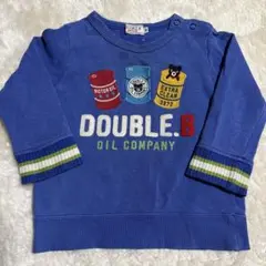 DOUBLE.B トレーナー 80 青
